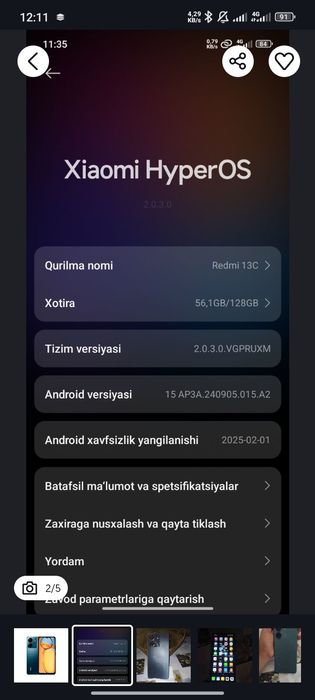 Redmi 13C .        .