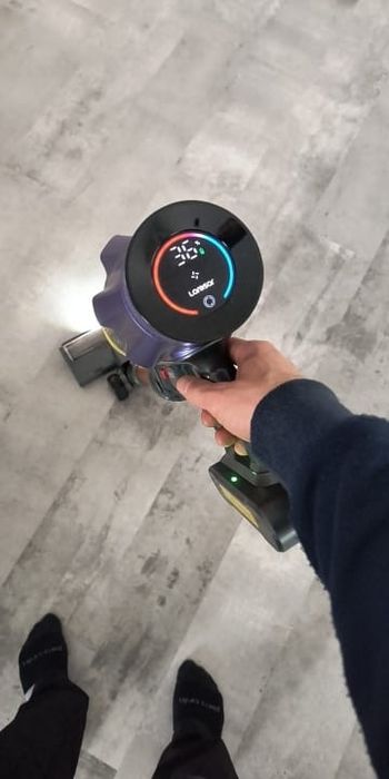 Aspirator vertical fara fir  2in1: 500W Brushless, Baterie 20000Mah, acumulator Li 29.6V, autonomie pana la 60 min,Perie Led