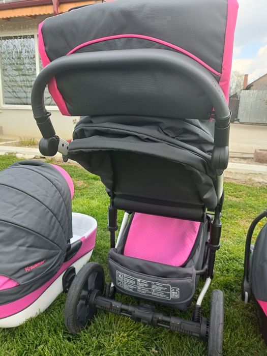 Carucior 3 in 1 Poema Pink - Krausman