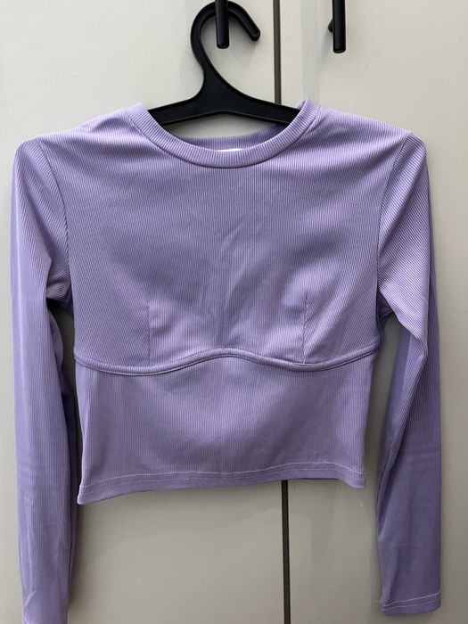 Лонгслив сиреневый