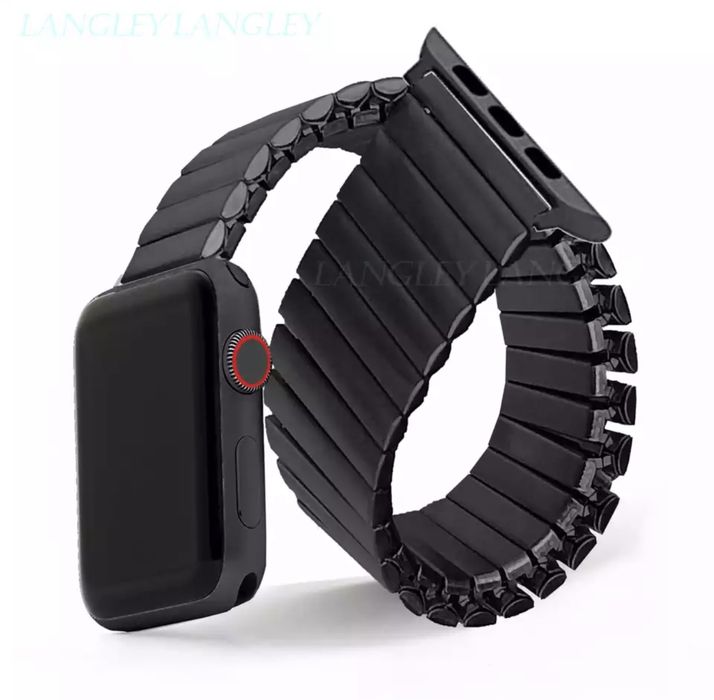 Curea Bratara Metalica Elastica Ceas Apple Iphone Husa Folie Silicon