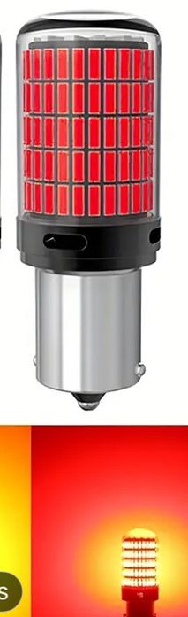 7443/Т20/ 1156 мигач стоп led крушки за автомобил без грешки бял цвят