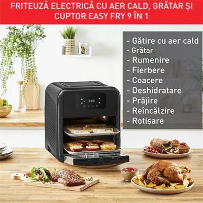 TEFAL Easy Fry Friteuza cu aer cald multifunctionala
Friteuza cu aer c