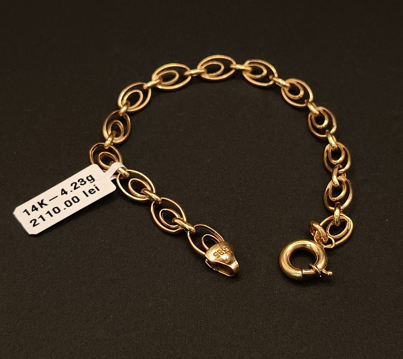 Brățară dama Aur 14 K 4,23 gr