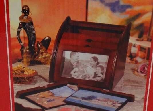 Дървена кутия/албум за снимки - 120 + 1 бр.