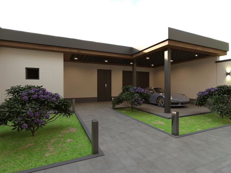 Гулистон шахрида. Hi-tech усулидаги 2 каватли ховлили замонавий уйлар