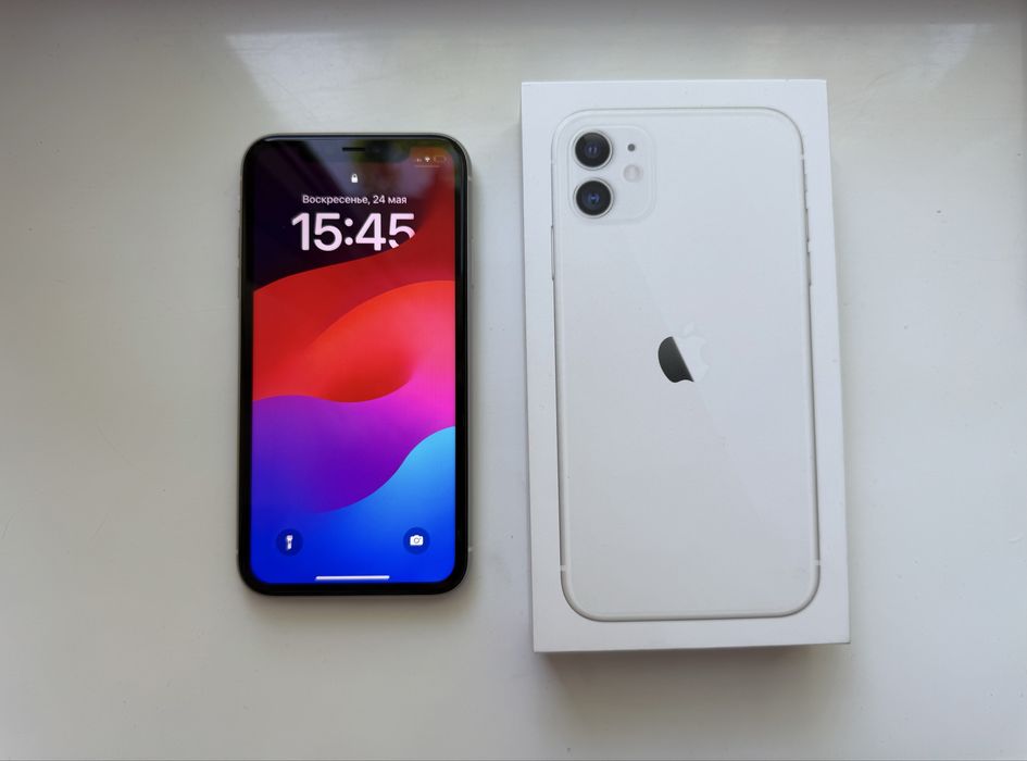 IPhone 11 64ГБ Белый | Хорошее состояние