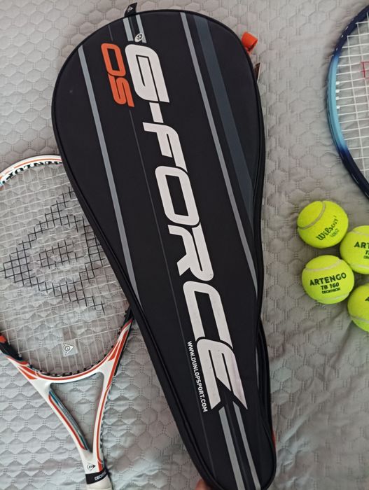 Тенис ракети Wilson и Dunlop с калъф + тенис топки