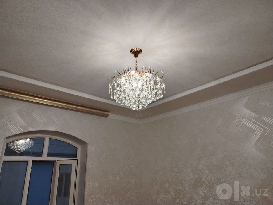 Установка люстра