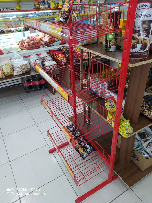 Производство рекламных стеллажей, стендов  витрины стелаж  стойка