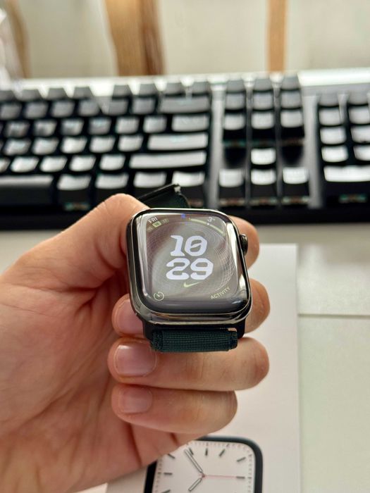 Apple Watch S7 45mm Graphite Stainless Steel Cellular