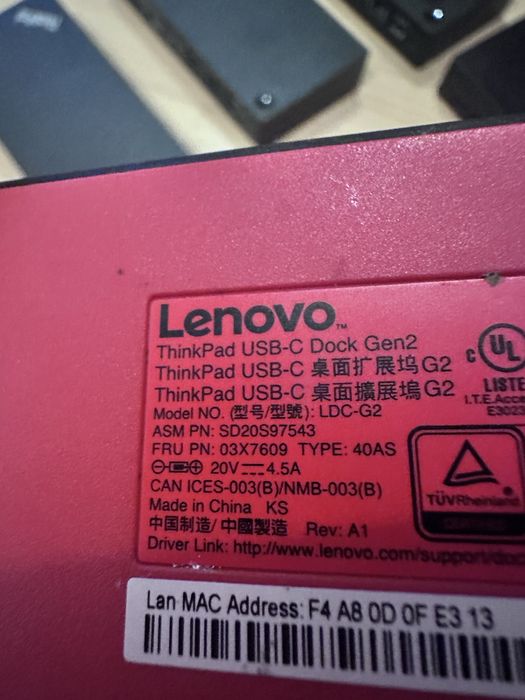 Lot 12x docking station Lenovo Think pad