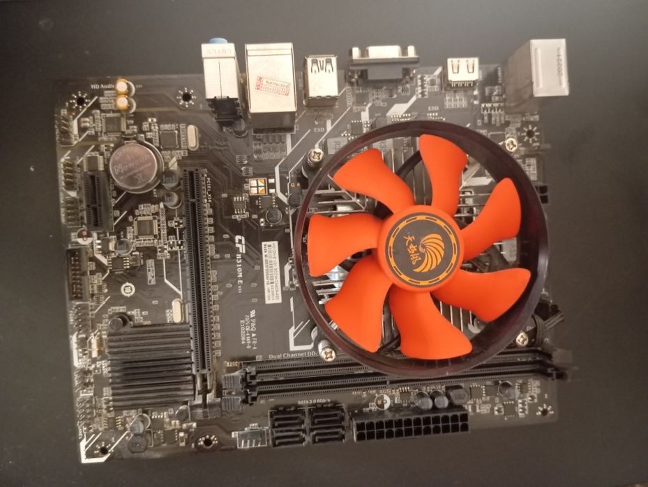 H310M + Intel Core i5-9400F + кулер