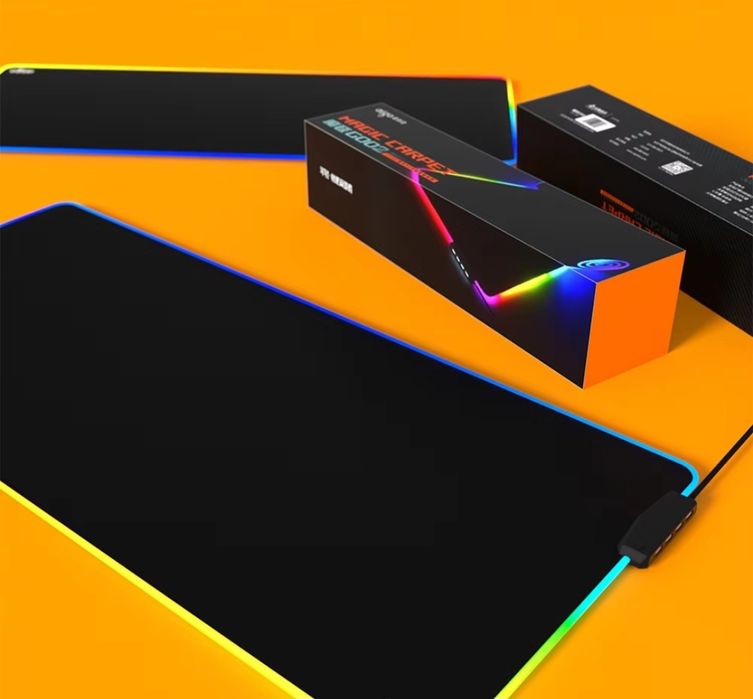 Промо цена Геймърска подложка за мишка с RGB led осветление 80 Х 30 см
