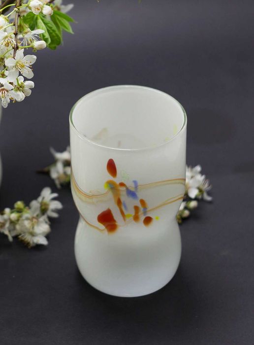 2 Вазочки под цветы, МОЛОЧНОЕ СТЕКЛО