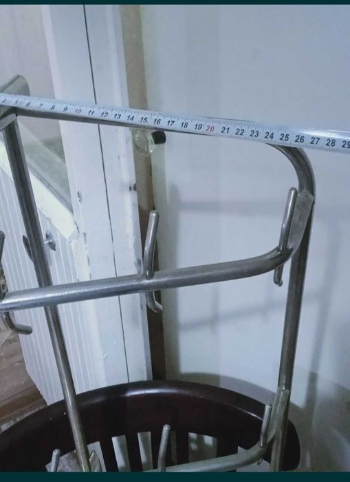 Вешалка для прихожей, нержавейка, СССР.