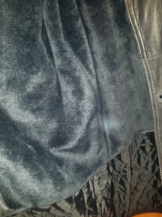 Кожаный плащ мужской