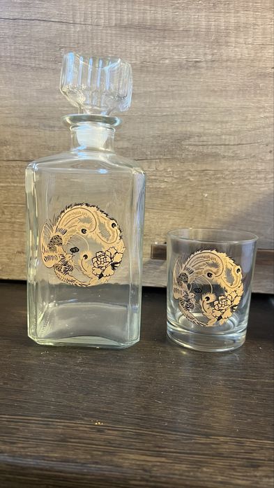 Гусь-Хрустальный Графин (штоф) 1 л  со стаканом, стекло