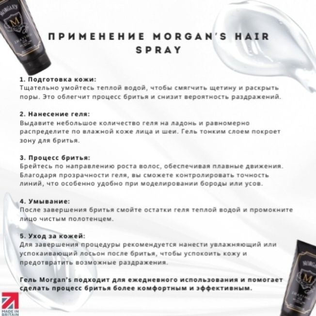 Гель для бритья Morgans