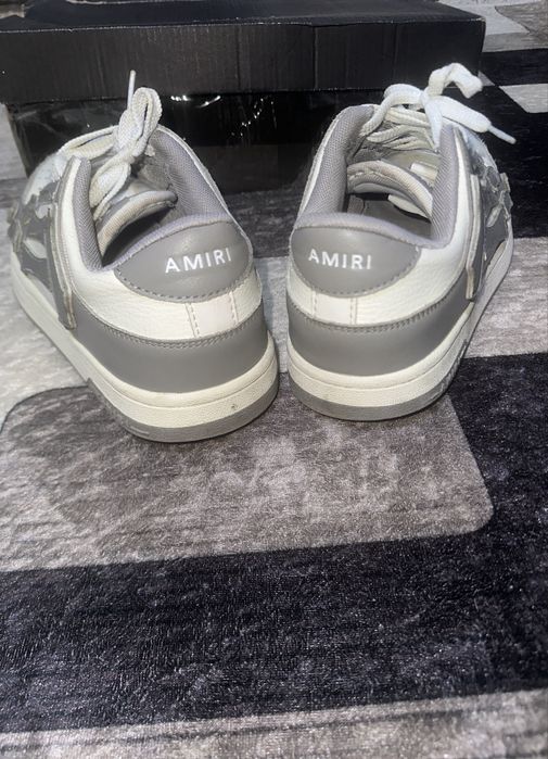 Amiri skeleton low grey and white