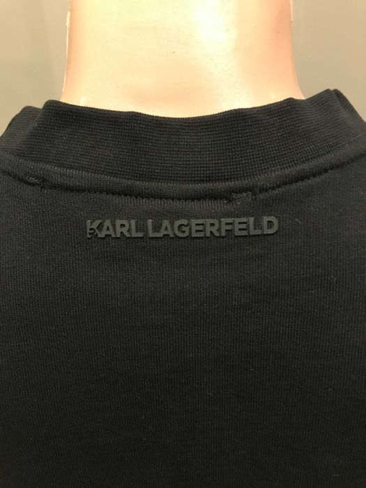 Оригинална унисекс блуза Karl Lagerfeld, черна, размери: L и XL