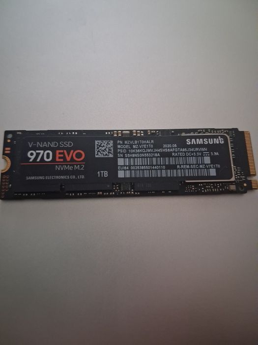 Ssd NVME M2 Samsung 970 Evo 1 Terra!