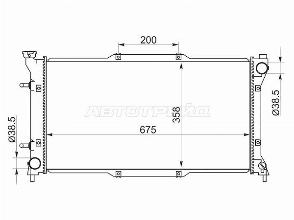 Радиатор охлаждения двигателя  Subaru Legacy