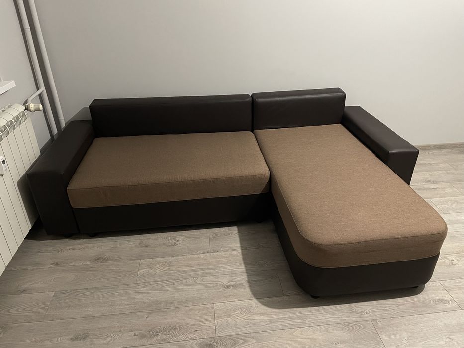 Ъглов диван с функция сън и две ракли
