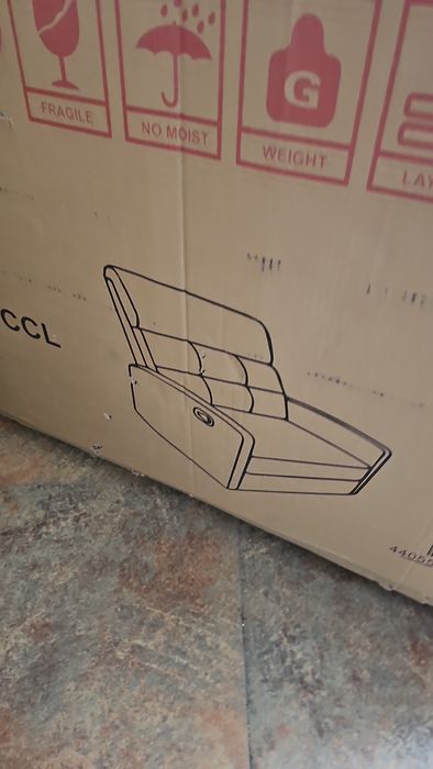 Дизайнерски  релакс фотьойл Christopher Knight Home Recliner, плат/въг