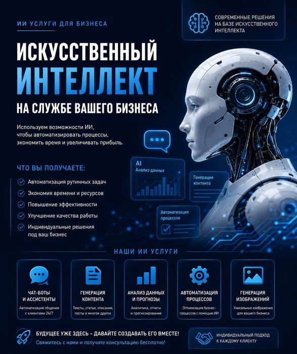 ии-услуги для фото, видео, текста и бизнеса