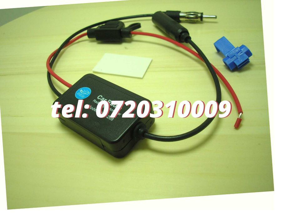 Amplificator Pentru Semnal Antena Radio, Auto Fm 12V
