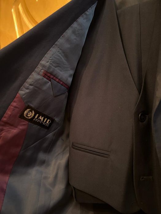 Пиджак детский синий тройка