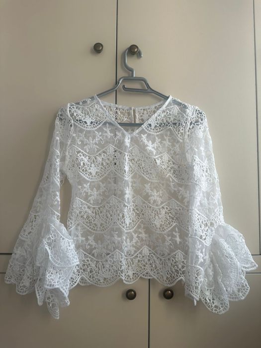 Нарядная кофта  из гипюра