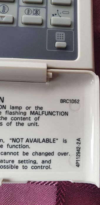 DAIKIN BRC1D52 оригинал