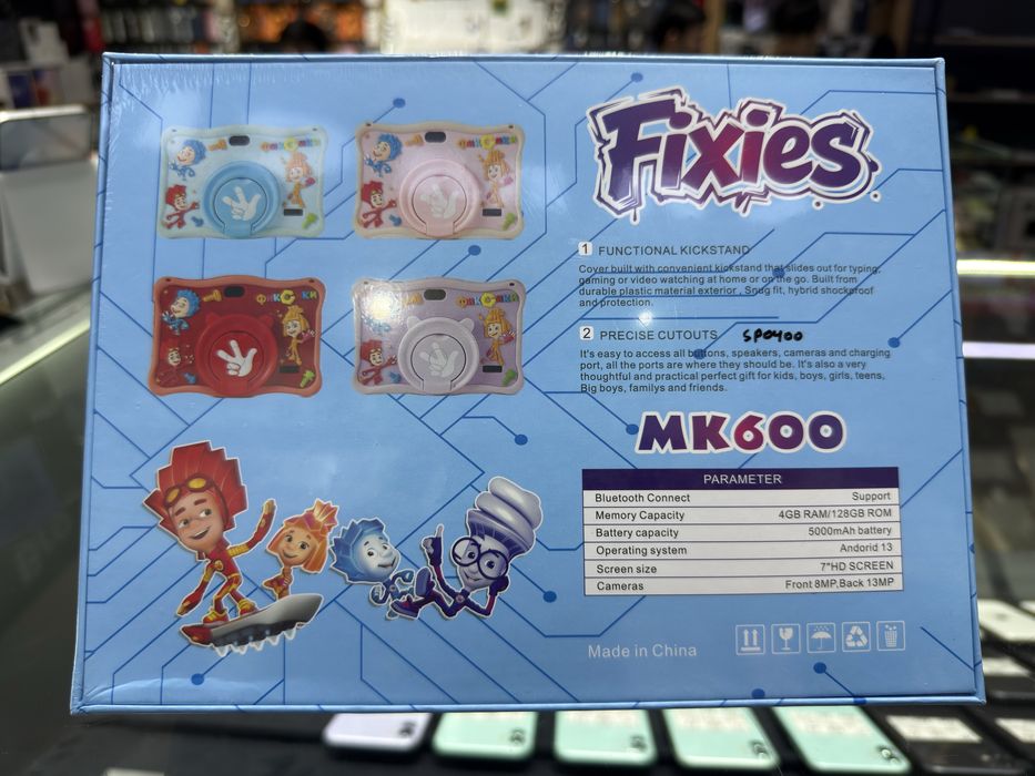 Fixies MK600 bolalar aqilliy plansheti 4/128gb 5000mah/Детский планшет