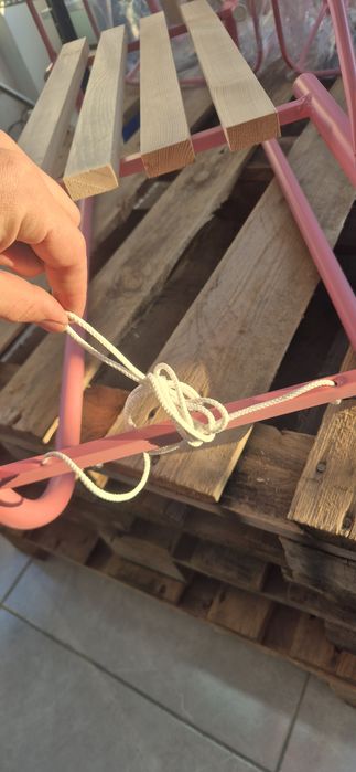 Метална детска шейна розова