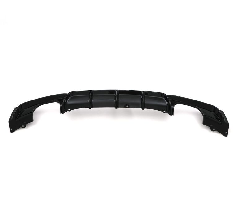 Difuzor bara spate compatibil BMW Seria 3 F30 negru lucios plug and play