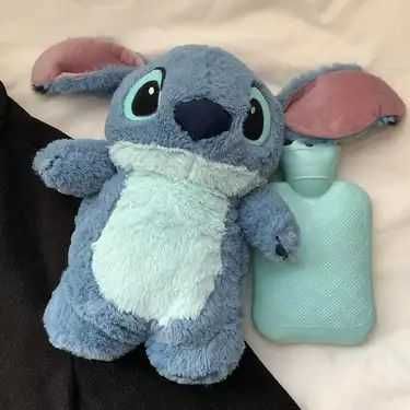 Термо плюшена играчка Стич при колики, менструални и мускулни болки