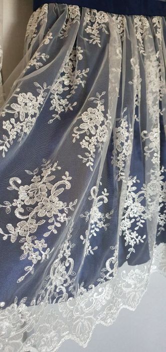 Rochie dantelă albastră