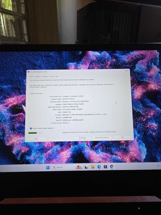 Laptop Gaming ASUS TUF FX505DT Ryzen 7 16GB GTX 1650 SSD 512GB