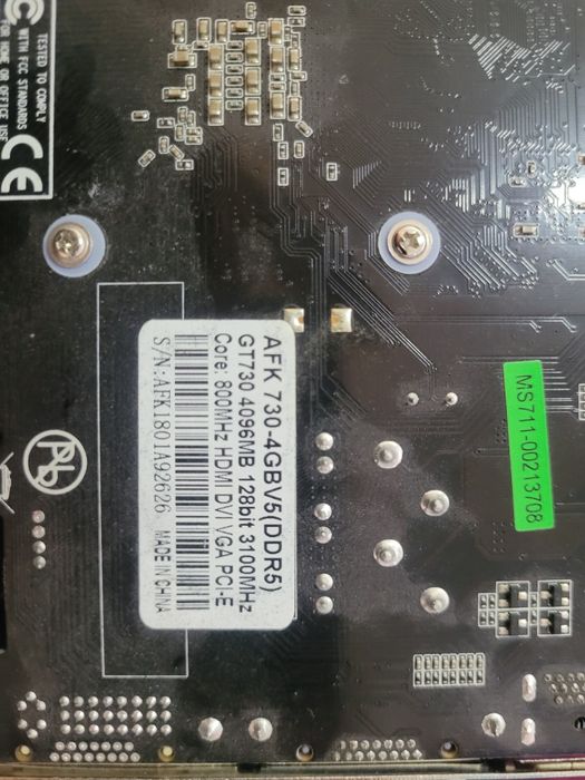 Видеокарта 4гб б/у