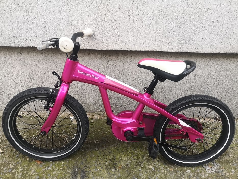 Bicicleta copii Mercedes Benz 16 zoll, 2 in 1, aluminiu, 3 ani+