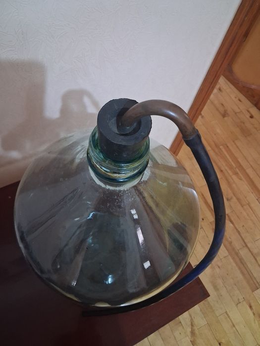 Бутыль стеклянная 20л. с пробкой