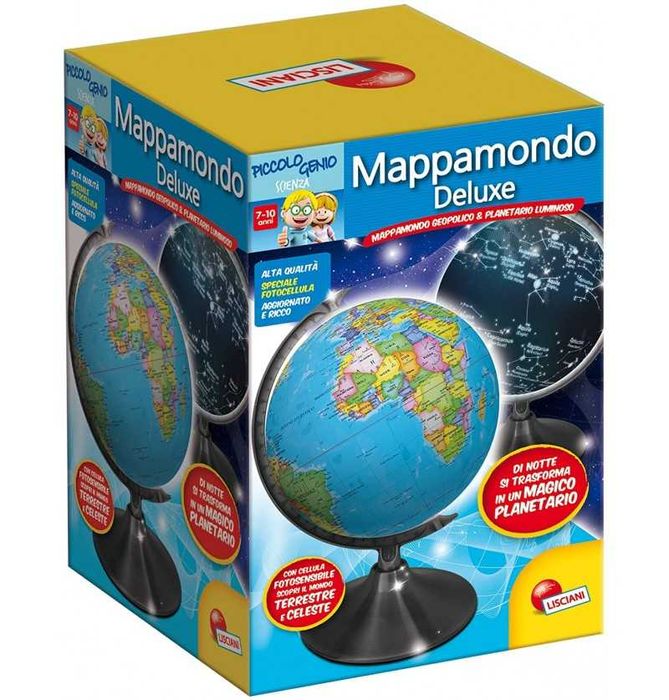 Голям Светещ глобус Нощ и ден планетариум с държави звездни съзвездия