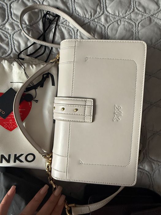 Кожена чанта Pinko