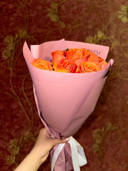 Букет оранжевых роз