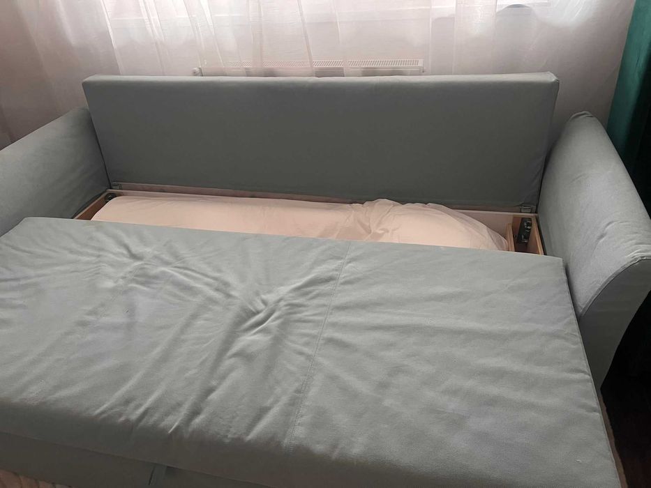 Canapea exstensibila 3 locuri 231CM albastra