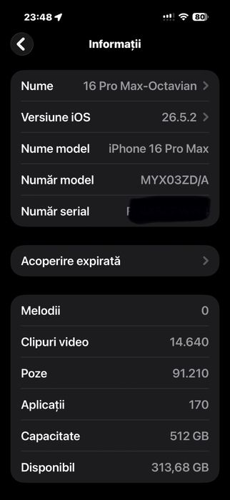 Iphone 16 Pro Max 512 GB impecabil