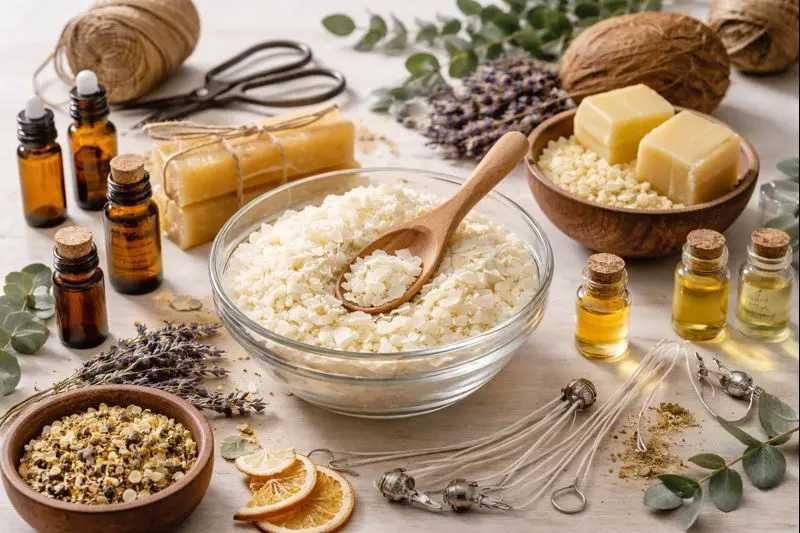 Соев восък за свещи