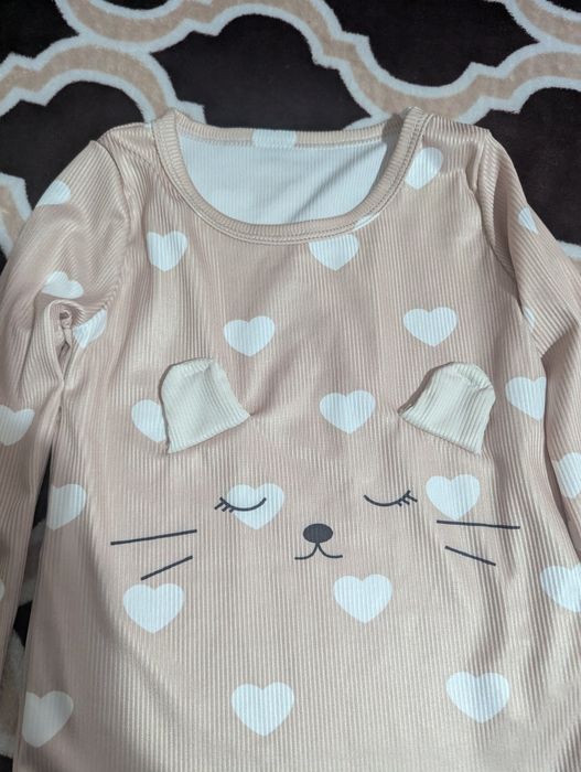 Pijama două piese nouă, fetițe